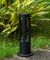 Round Black LED Garden Aluminum Light, Decorative Outdoor Bollard Light for Garden, Pathway, and Driveway